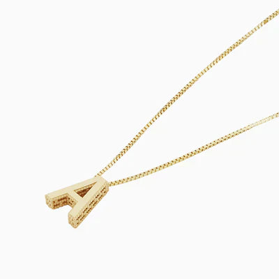 Love letter initial necklace - Gold