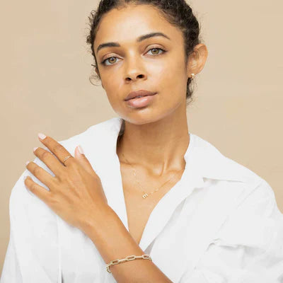 Love letter initial necklace - Gold