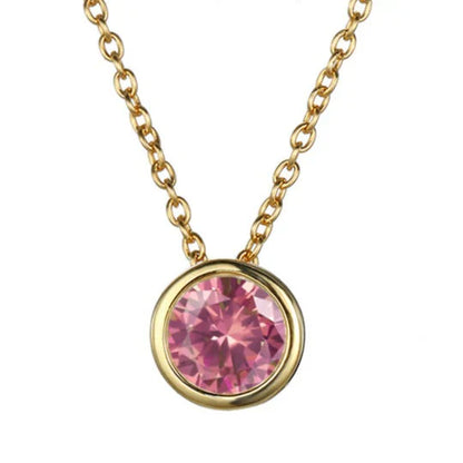 Lunaria Gemmara Birthstone Necklace | Gold